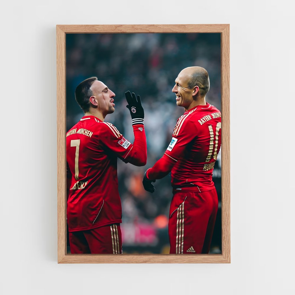 Poster Bayern Munich Rouge – affiche Football (vue 4)