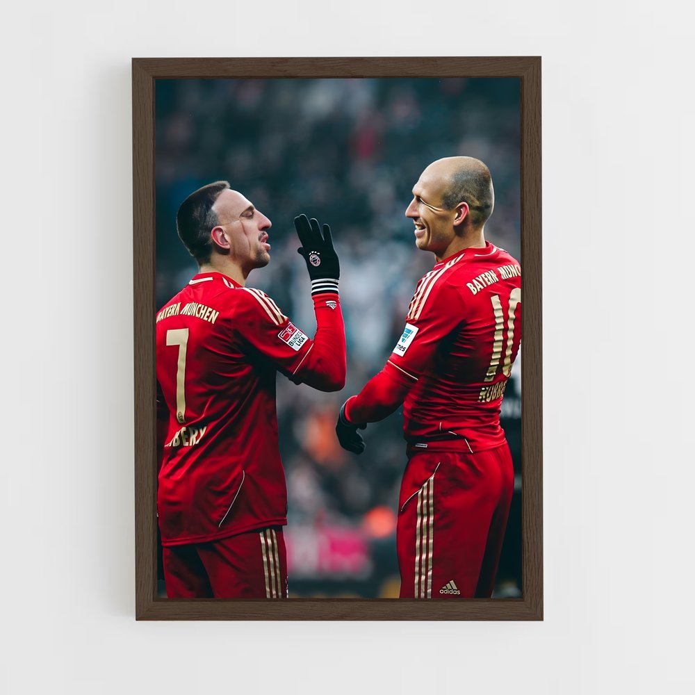 Poster Bayern Munich Rouge – affiche Football (vue 5)