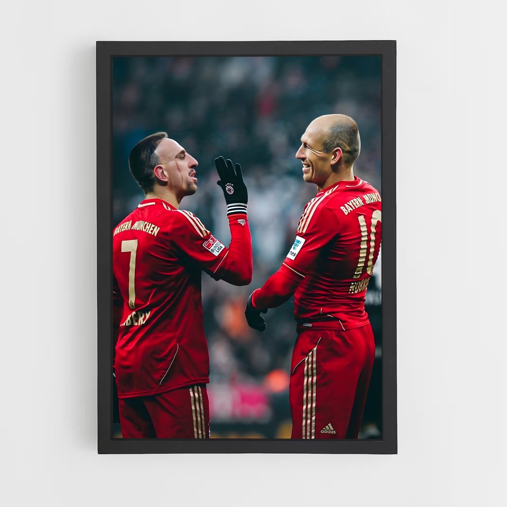 Poster Bayern Munich Rouge – affiche Football (vue 2)