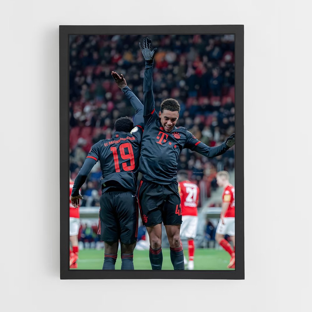 Poster Bayern Munich Célébration – affiche Football (vue 2)