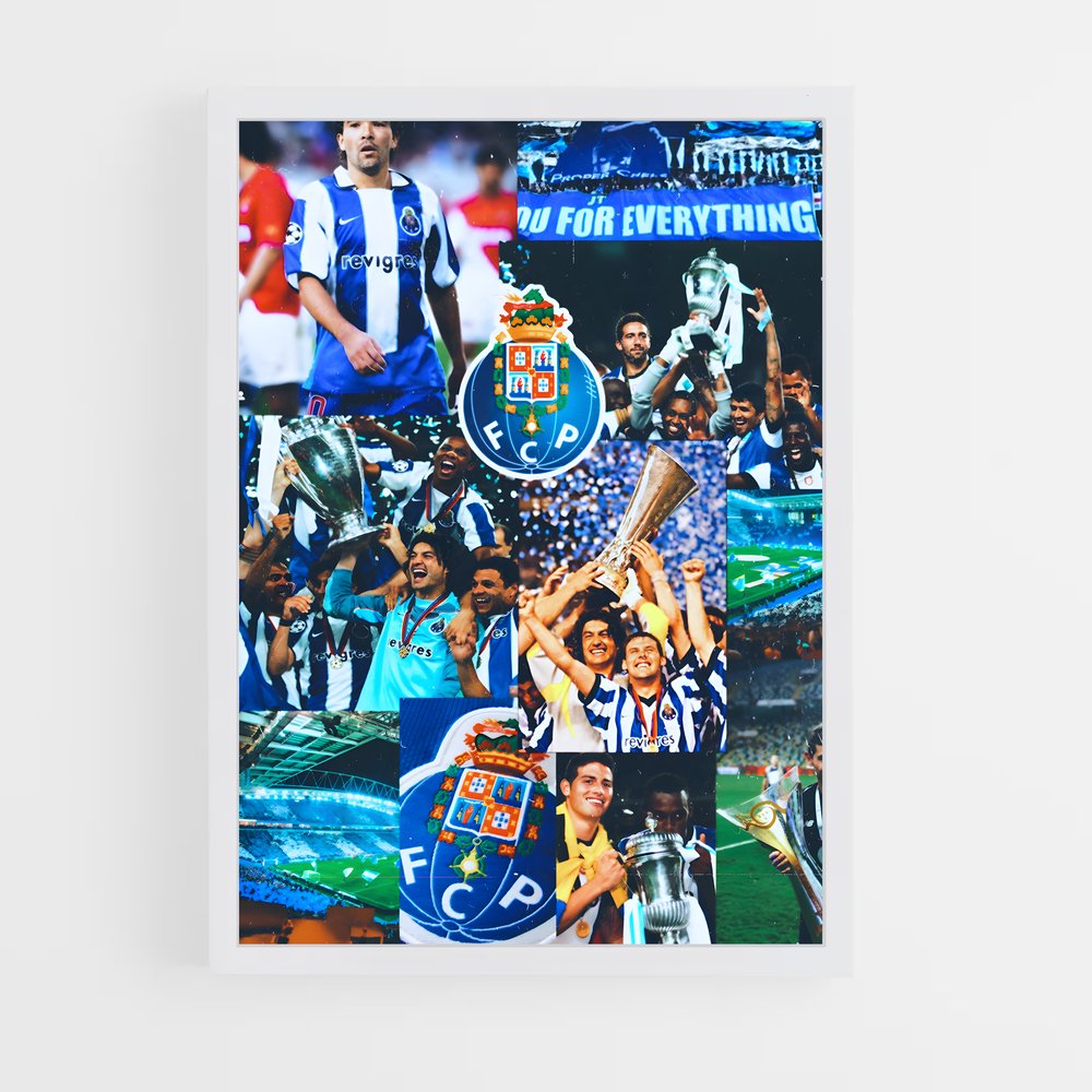 Poster FC Porto Collage – affiche Football (vue 3)