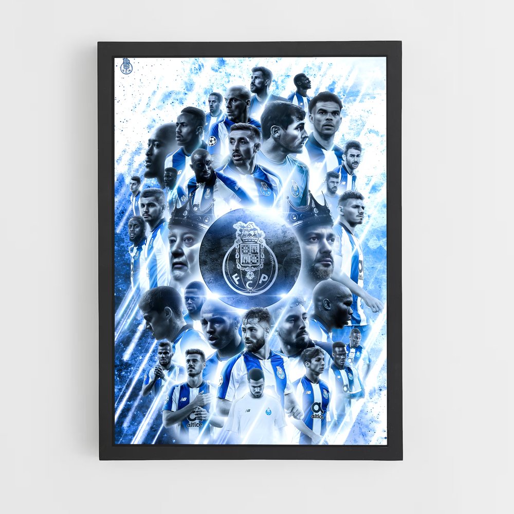Poster FC Porto Néon – affiche Football (vue 2)