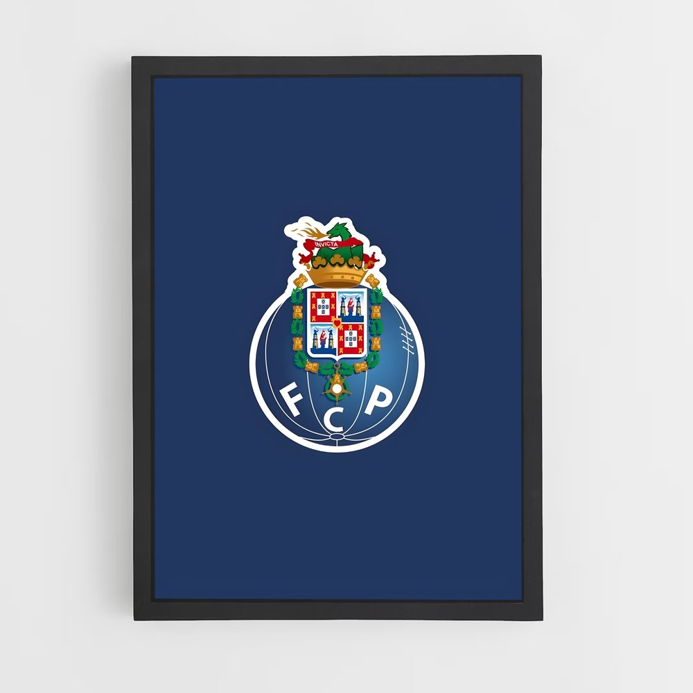 Poster FCP Bleu – affiche Football (vue 2)