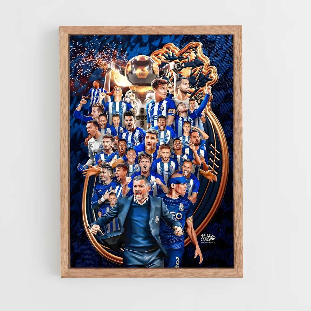 Poster FC Porto Équipe – affiche Football (vue 4)