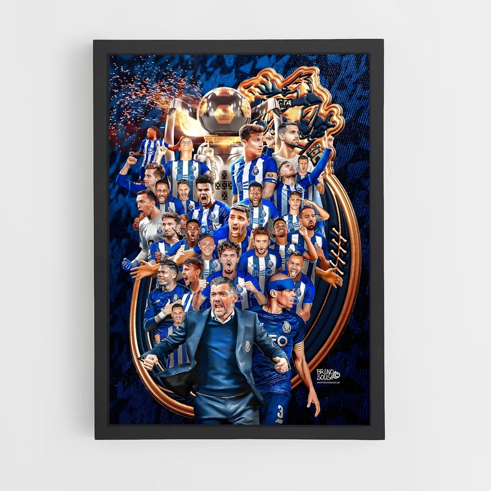 Poster FC Porto Équipe – affiche Football (vue 2)