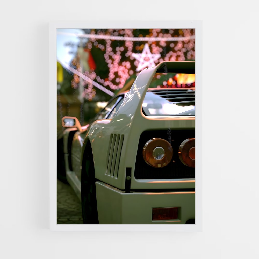 Poster Ferrari F40 (vue 3)