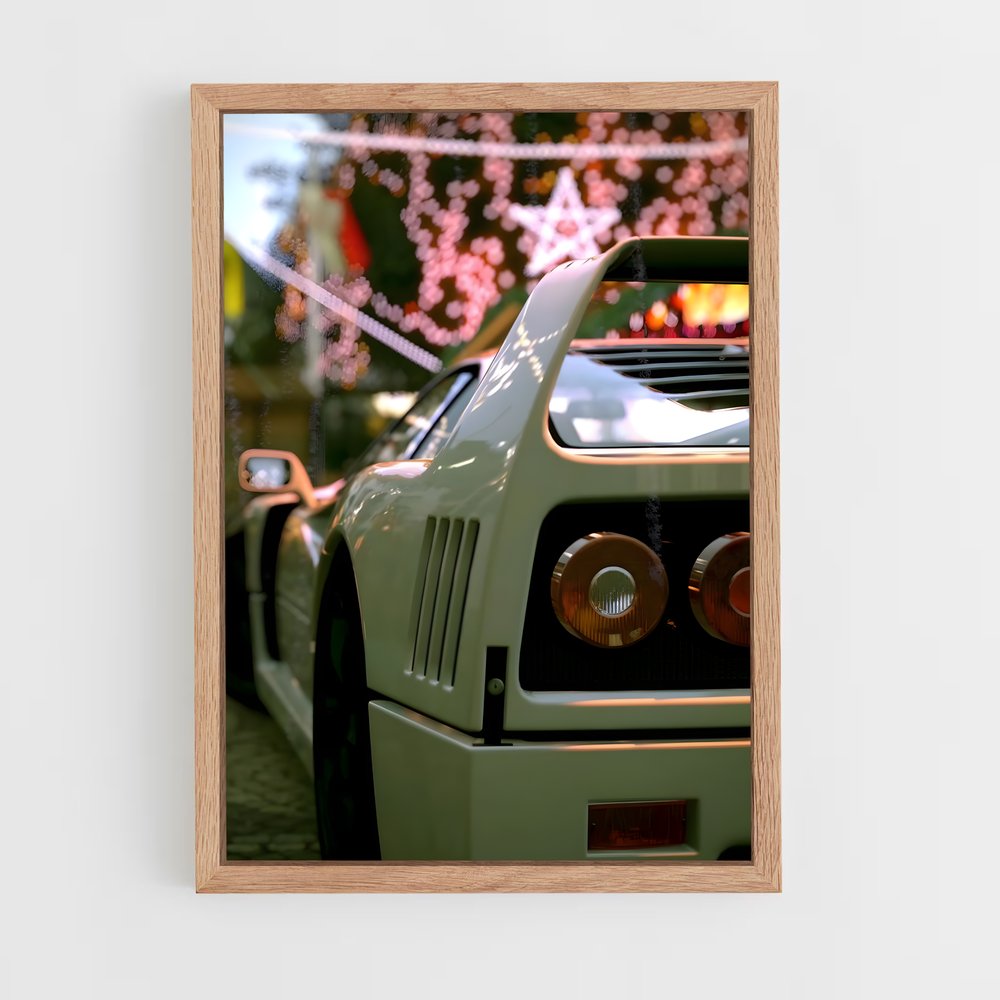 Poster Ferrari F40 (vue 4)