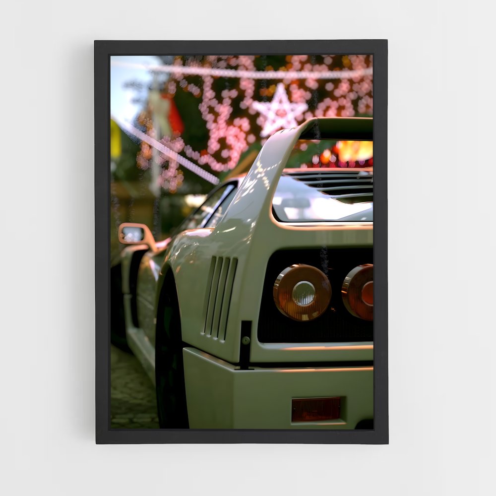 Poster Ferrari F40 (vue 2)