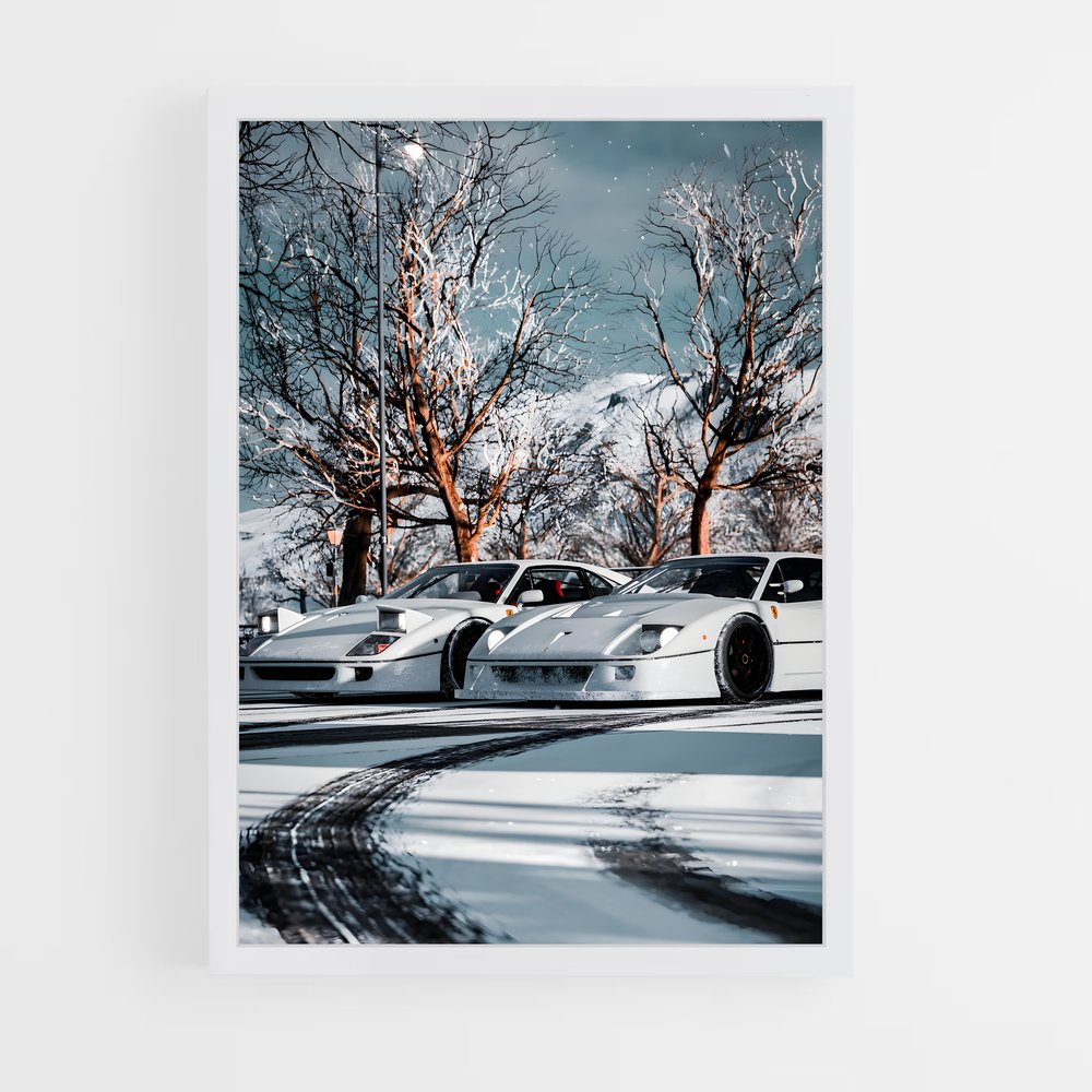 Poster F40 – affiche Ferrari (vue 3)