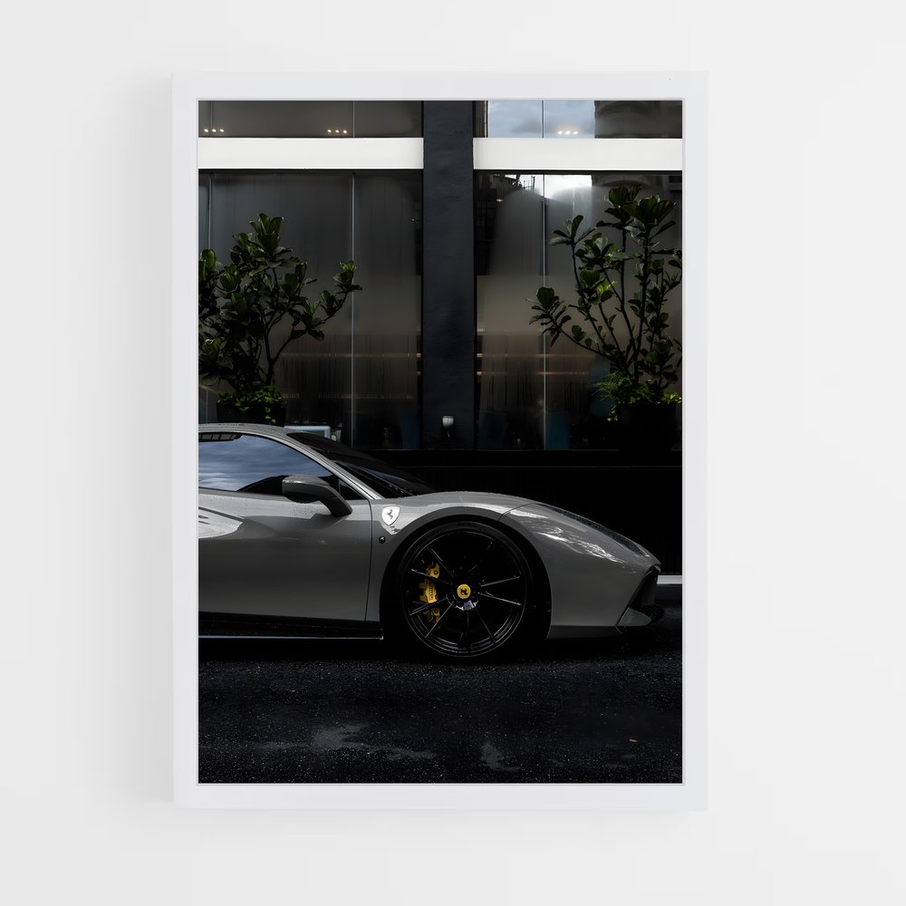 Poster F488 – affiche Ferrari (vue 3)
