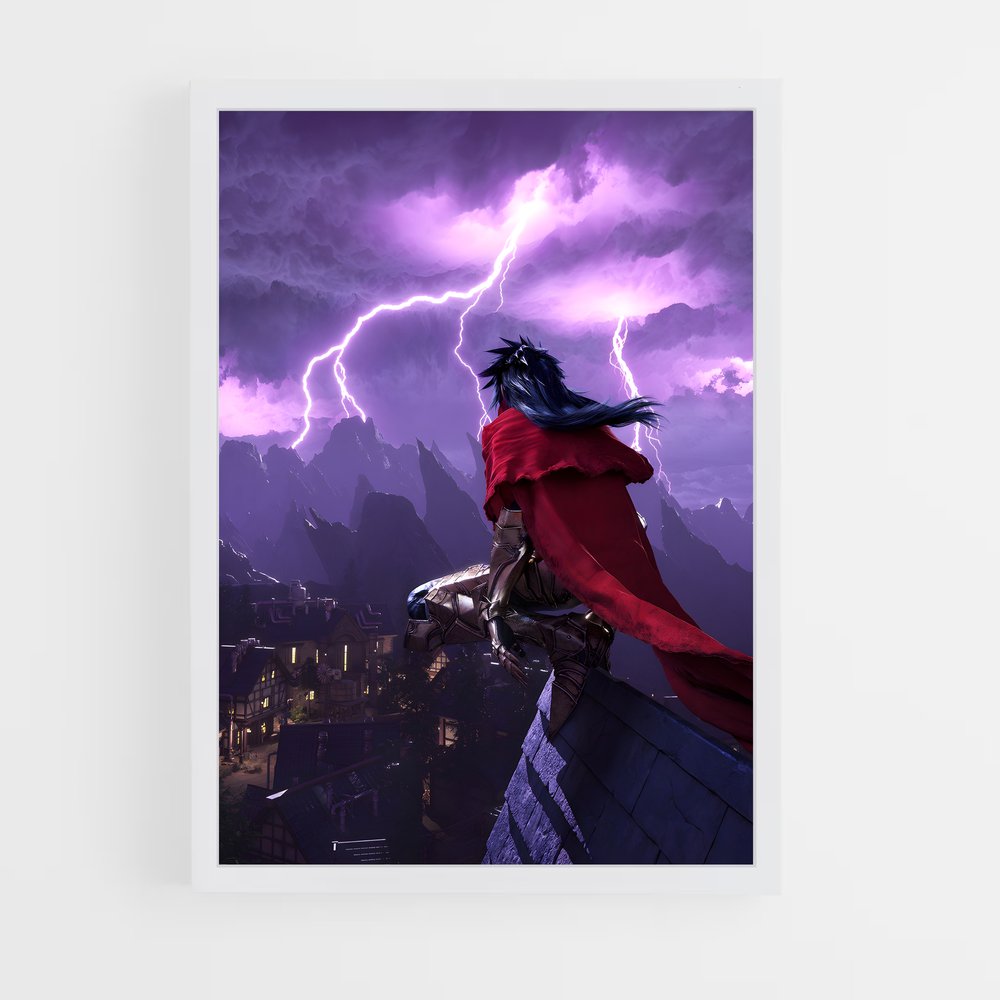 Poster Éclair d'Héroïsme – affiche Final Fantasy (vue 3)