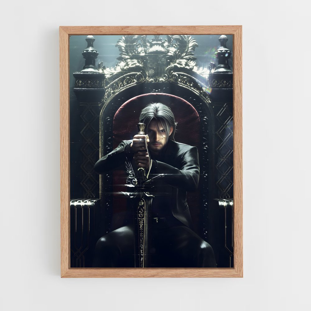 Poster Trône Fantastique – affiche Final Fantasy (vue 4)