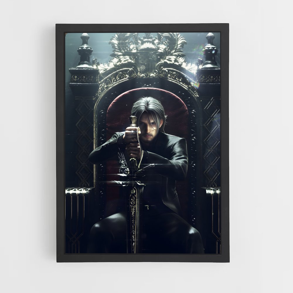Poster Trône Fantastique – affiche Final Fantasy (vue 2)