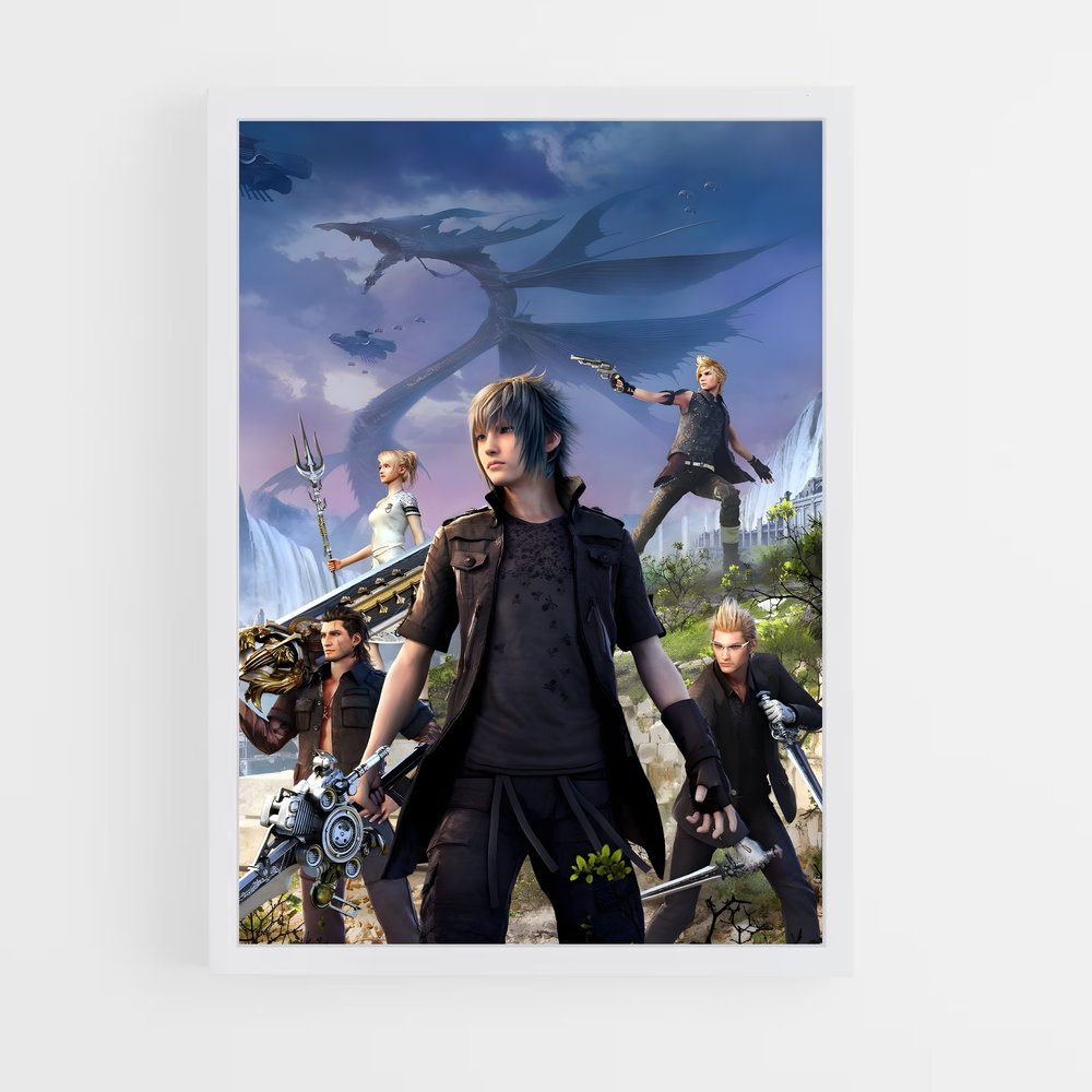 Poster Guerriers Fantasy – affiche Final Fantasy (vue 3)