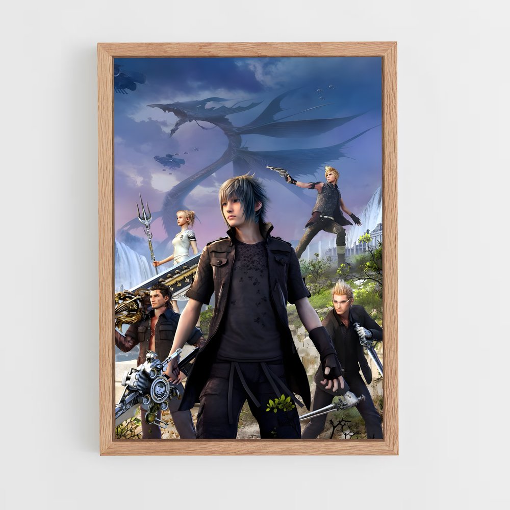 Poster Guerriers Fantasy – affiche Final Fantasy (vue 4)