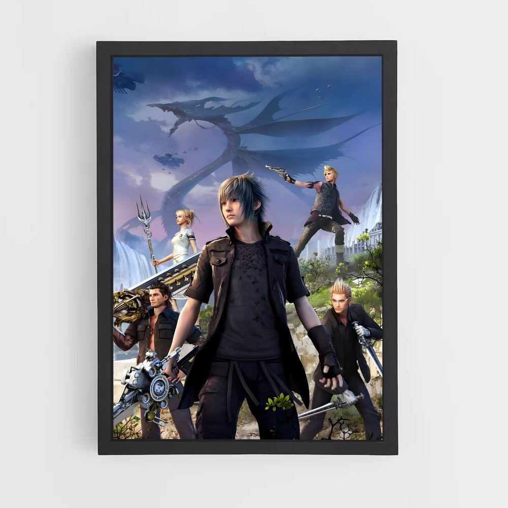 Poster Guerriers Fantasy – affiche Final Fantasy (vue 2)