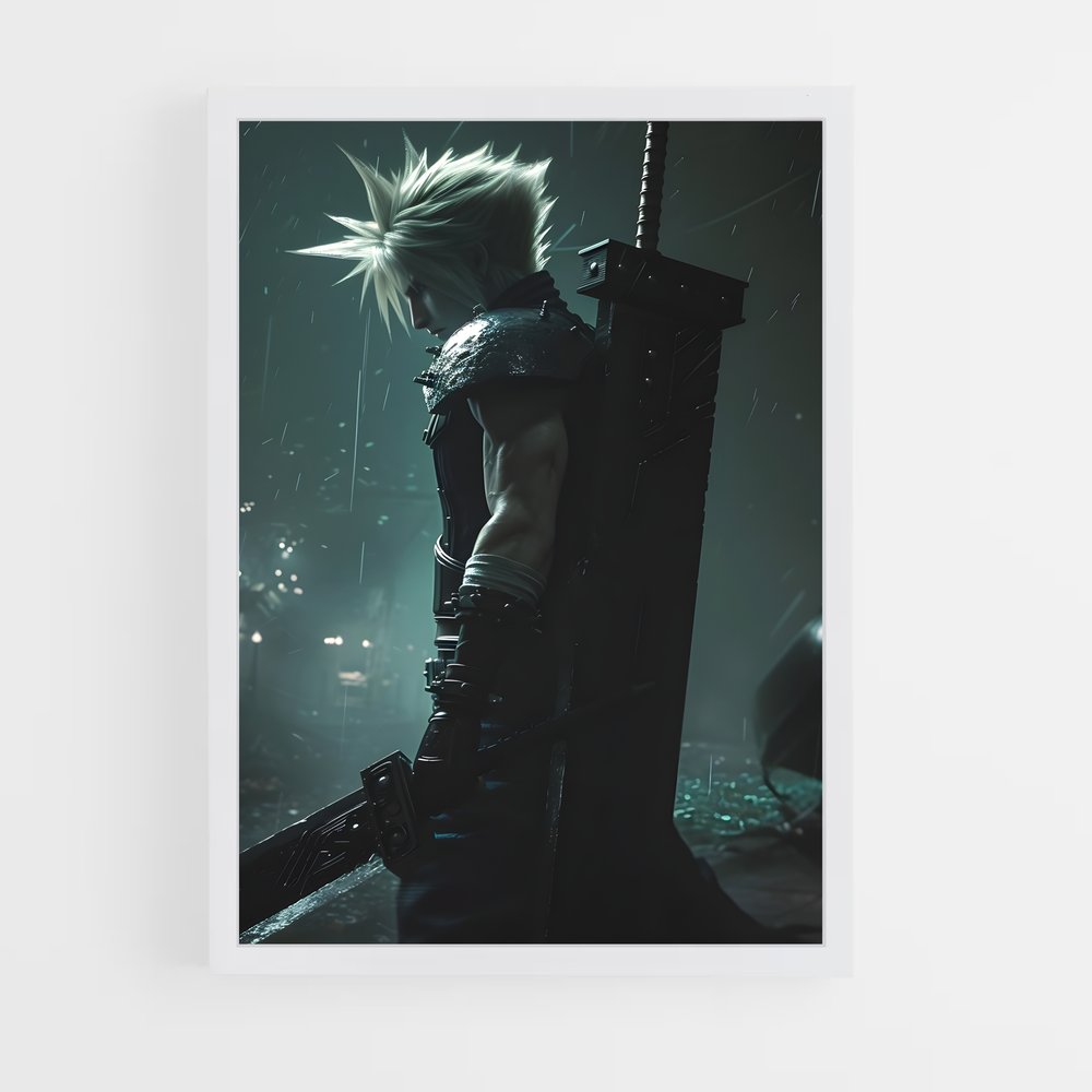 Poster Épée Nocturne – affiche Final Fantasy (vue 3)