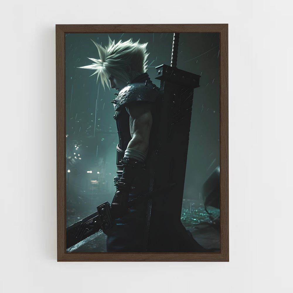 Poster Épée Nocturne – affiche Final Fantasy (vue 5)