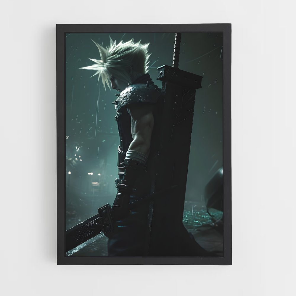 Poster Épée Nocturne – affiche Final Fantasy (vue 2)