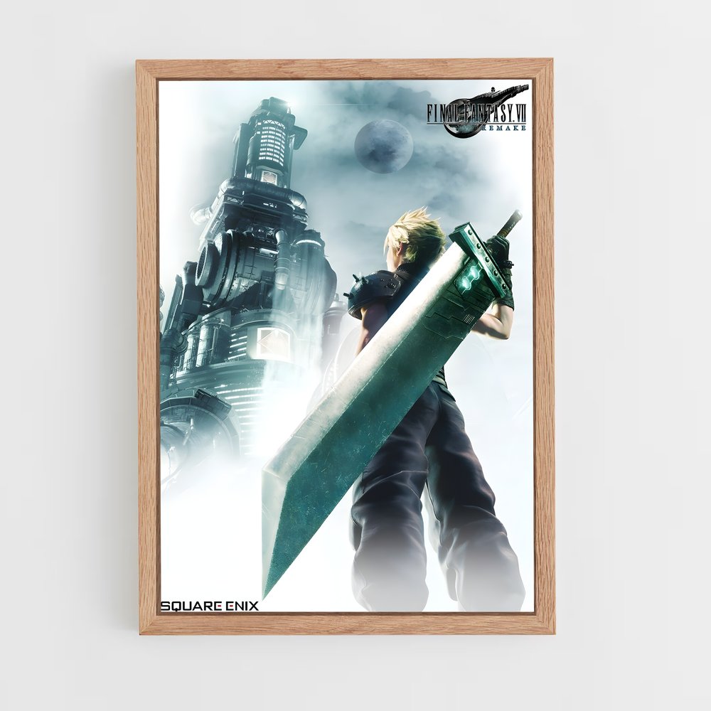 Poster Cloud Aventurier – affiche Final Fantasy (vue 4)