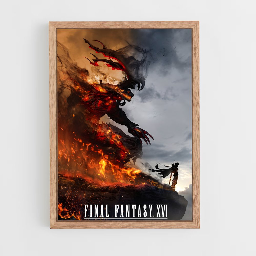 Poster Epic Battle Fantasy XVI – affiche Final Fantasy (vue 4)