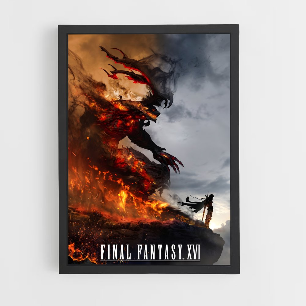 Poster Epic Battle Fantasy XVI – affiche Final Fantasy (vue 2)