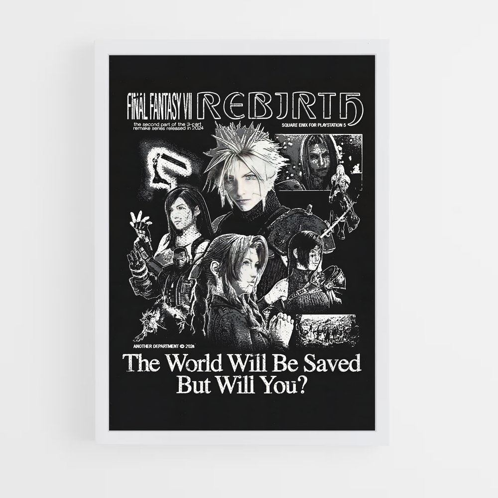 Poster Rebirth Aventure – affiche Final Fantasy (vue 3)