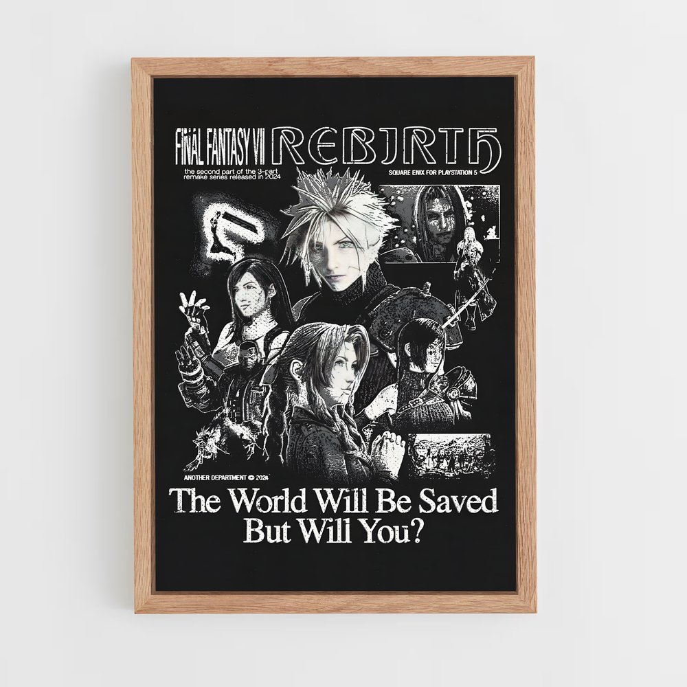 Poster Rebirth Aventure – affiche Final Fantasy (vue 4)