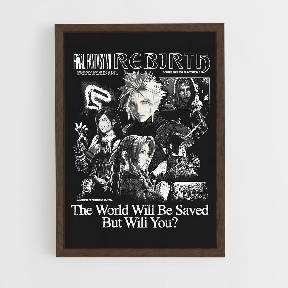 Poster Rebirth Aventure – affiche Final Fantasy (vue 5)