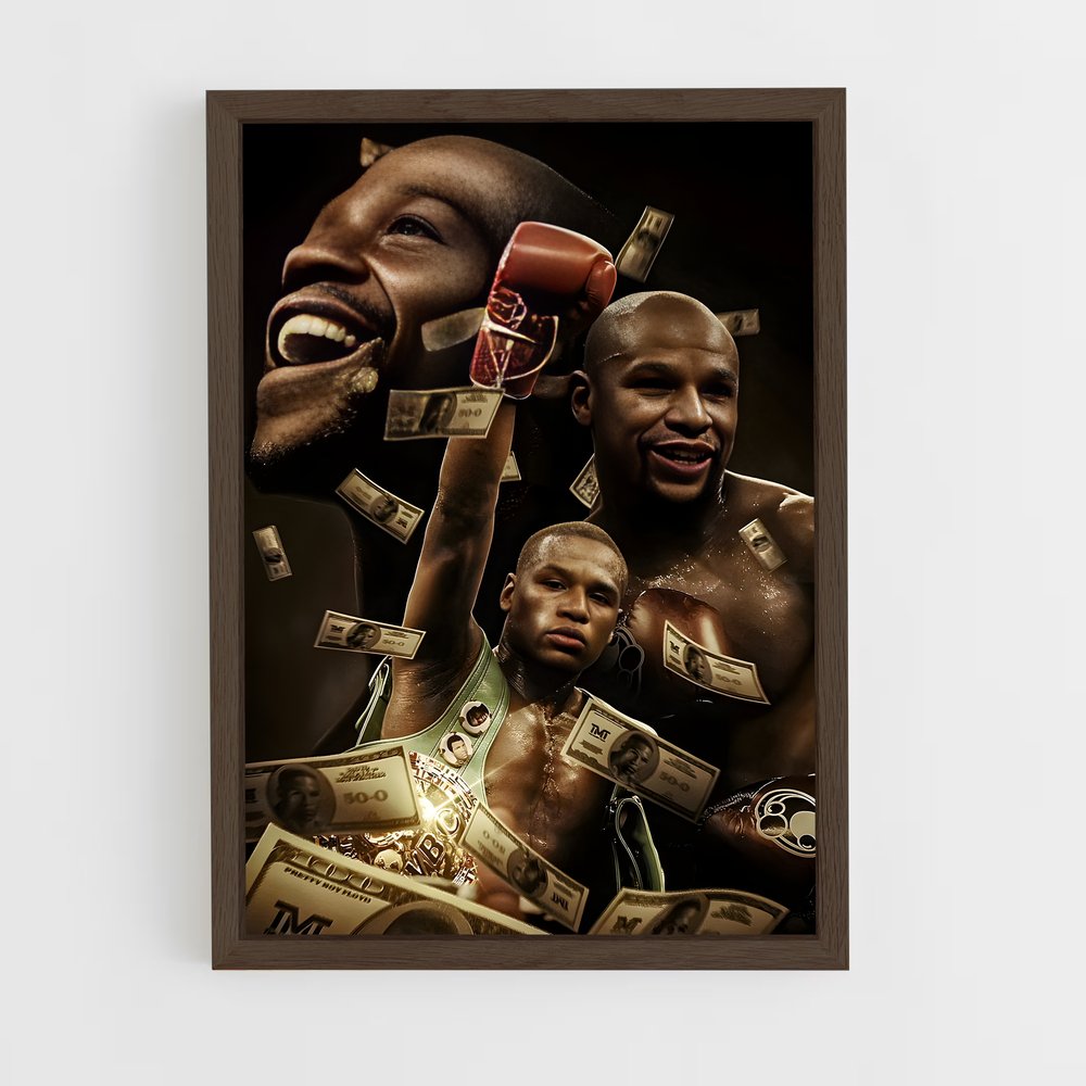 Poster Victoire Mayweather – affiche Boxe (vue 5)