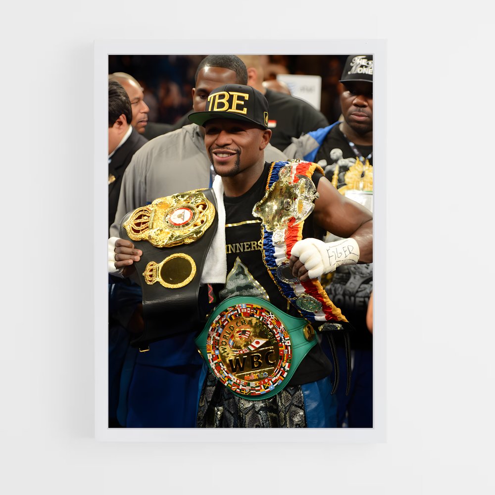 Poster Floyd Mayweather Ceinture – affiche Boxe (vue 3)