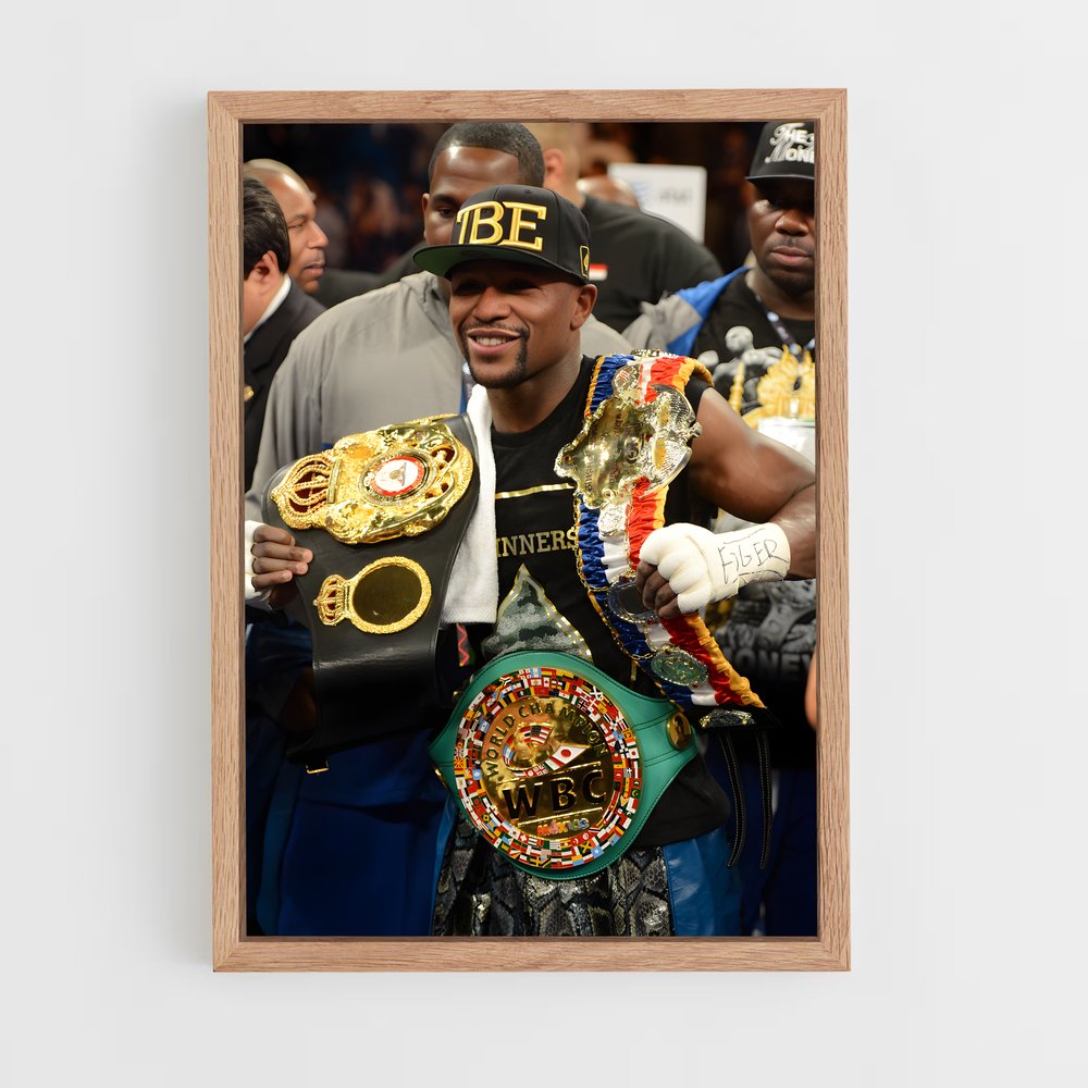 Poster Floyd Mayweather Ceinture – affiche Boxe (vue 4)