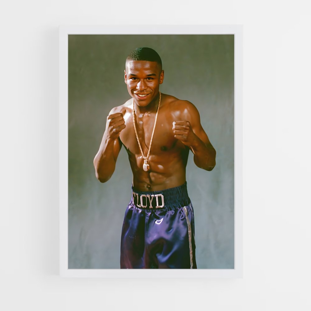 Poster Floyd Mayweather Jeune – affiche Boxe (vue 3)