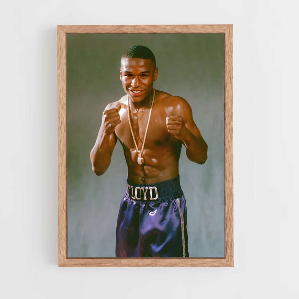 Poster Floyd Mayweather Jeune – affiche Boxe (vue 4)