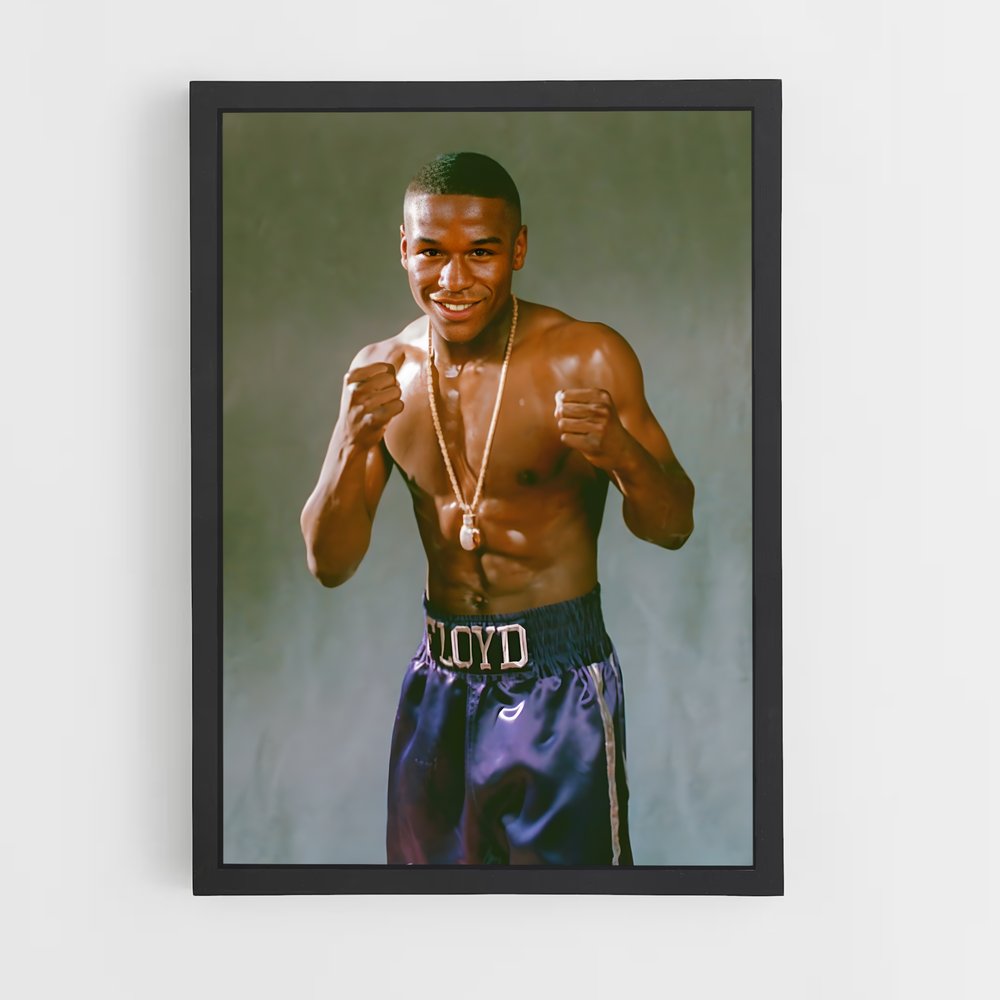 Poster Floyd Mayweather Jeune – affiche Boxe (vue 2)