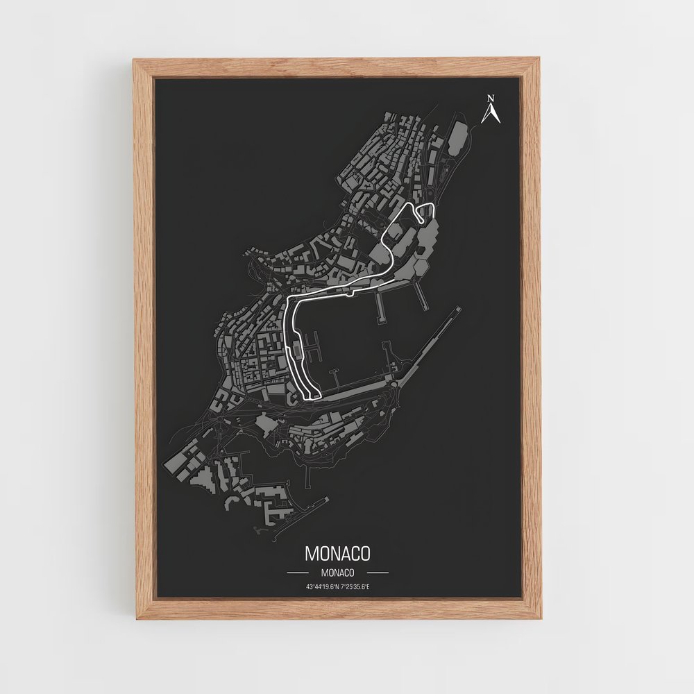 Poster Circuit Monaco (vue 4)