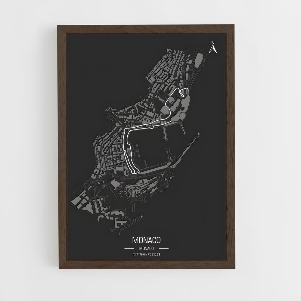 Poster Circuit Monaco (vue 5)