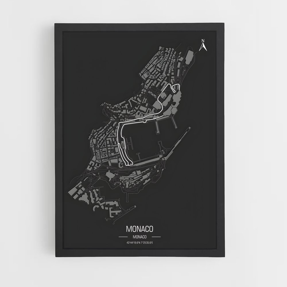 Poster Circuit Monaco (vue 2)
