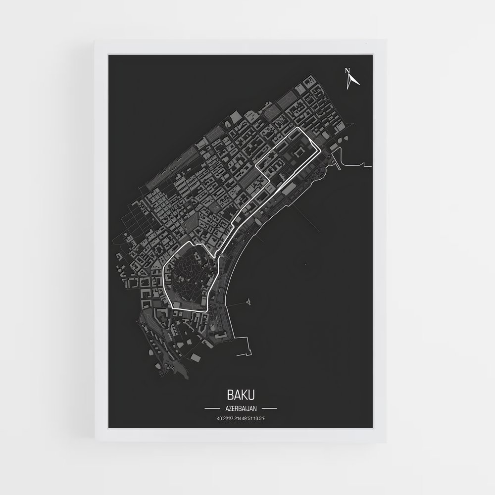 Poster Circuit Baku (vue 3)