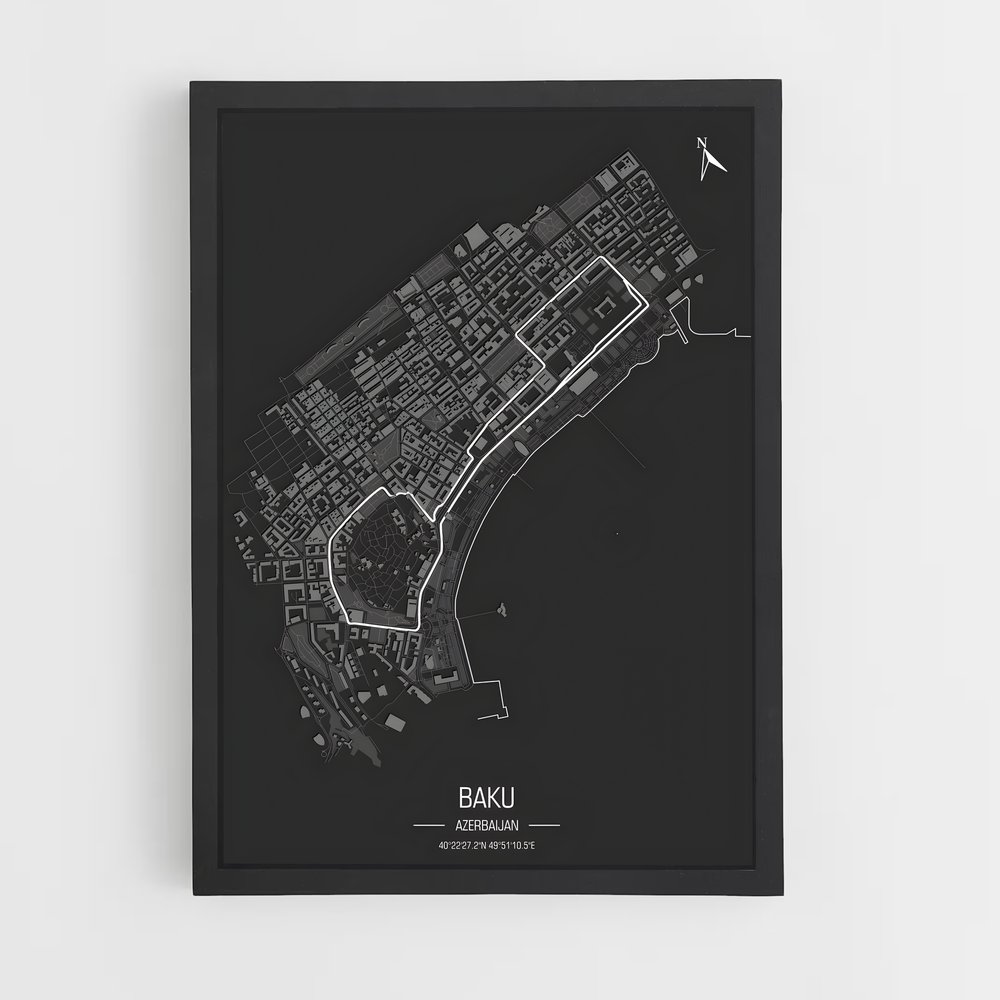 Poster Circuit Baku (vue 2)
