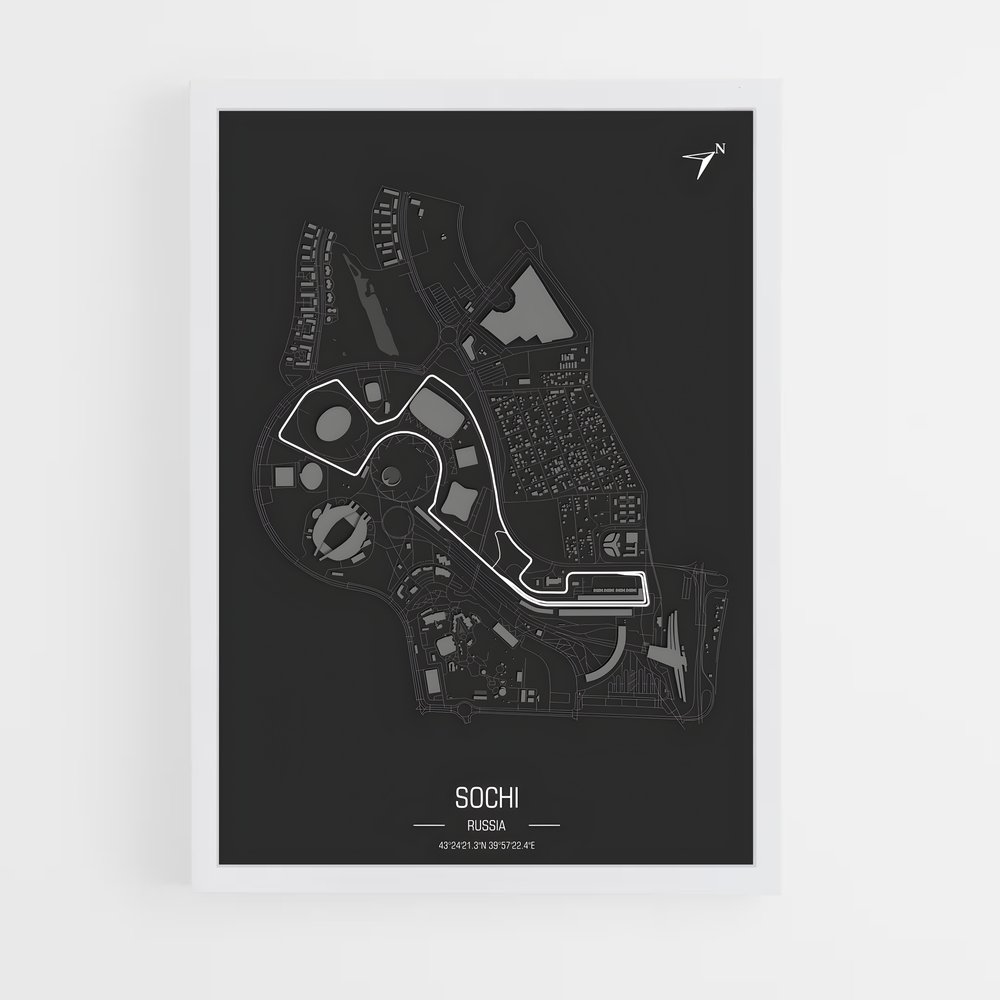 Poster Circuit Sochi (vue 3)