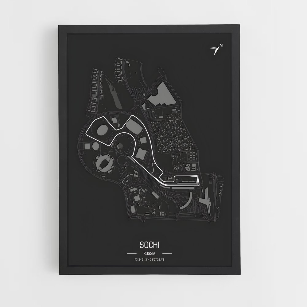 Poster Circuit Sochi (vue 2)