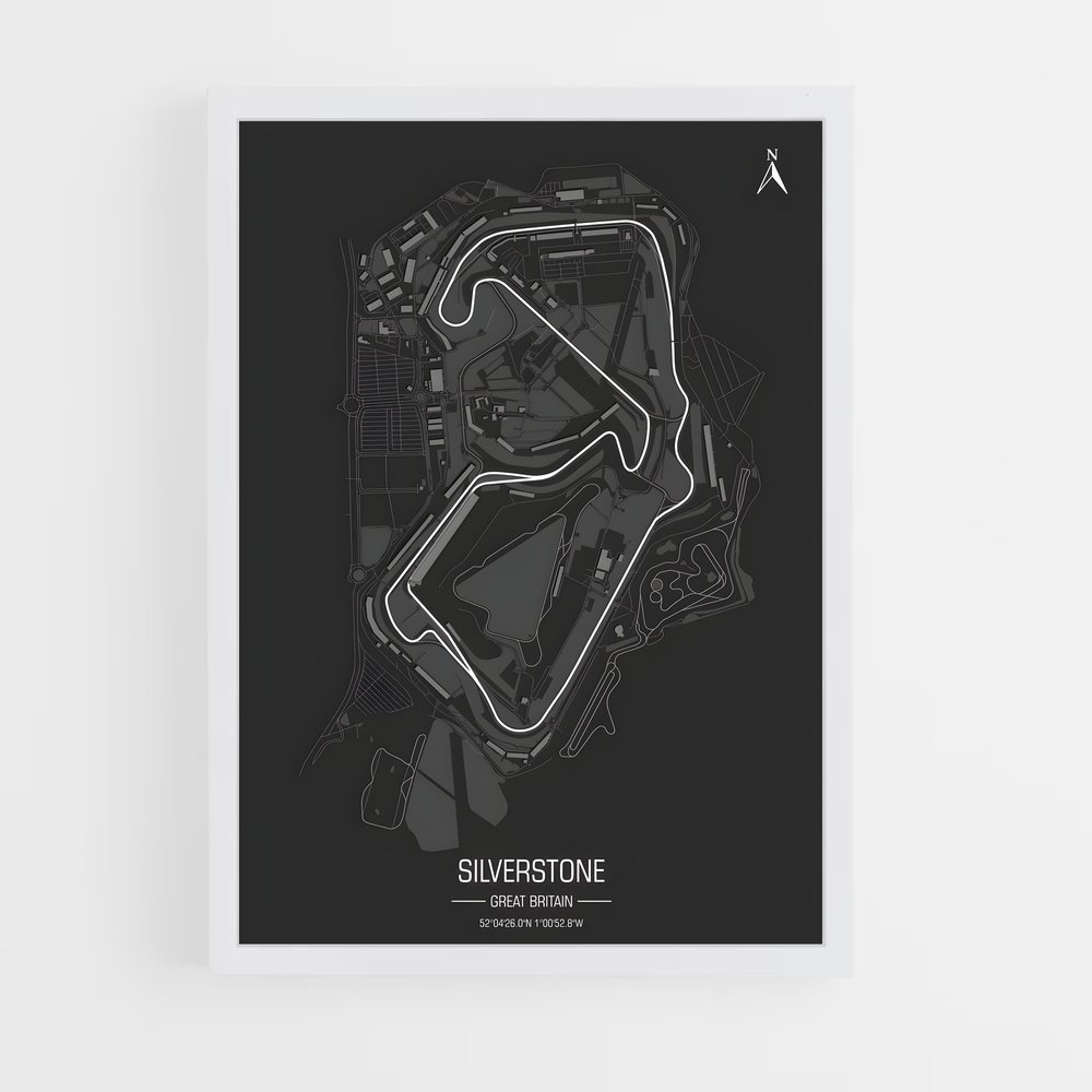 Poster Circuit Silverstone (vue 3)