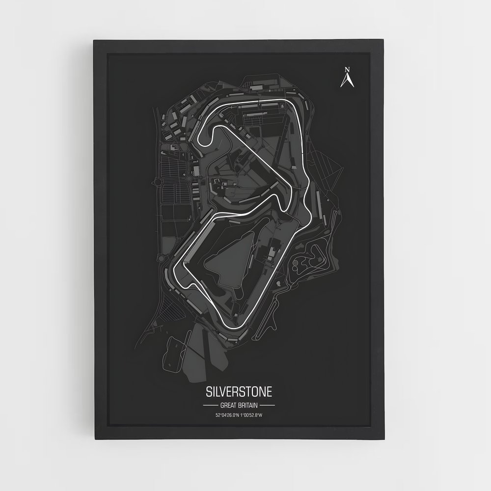 Poster Circuit Silverstone (vue 2)