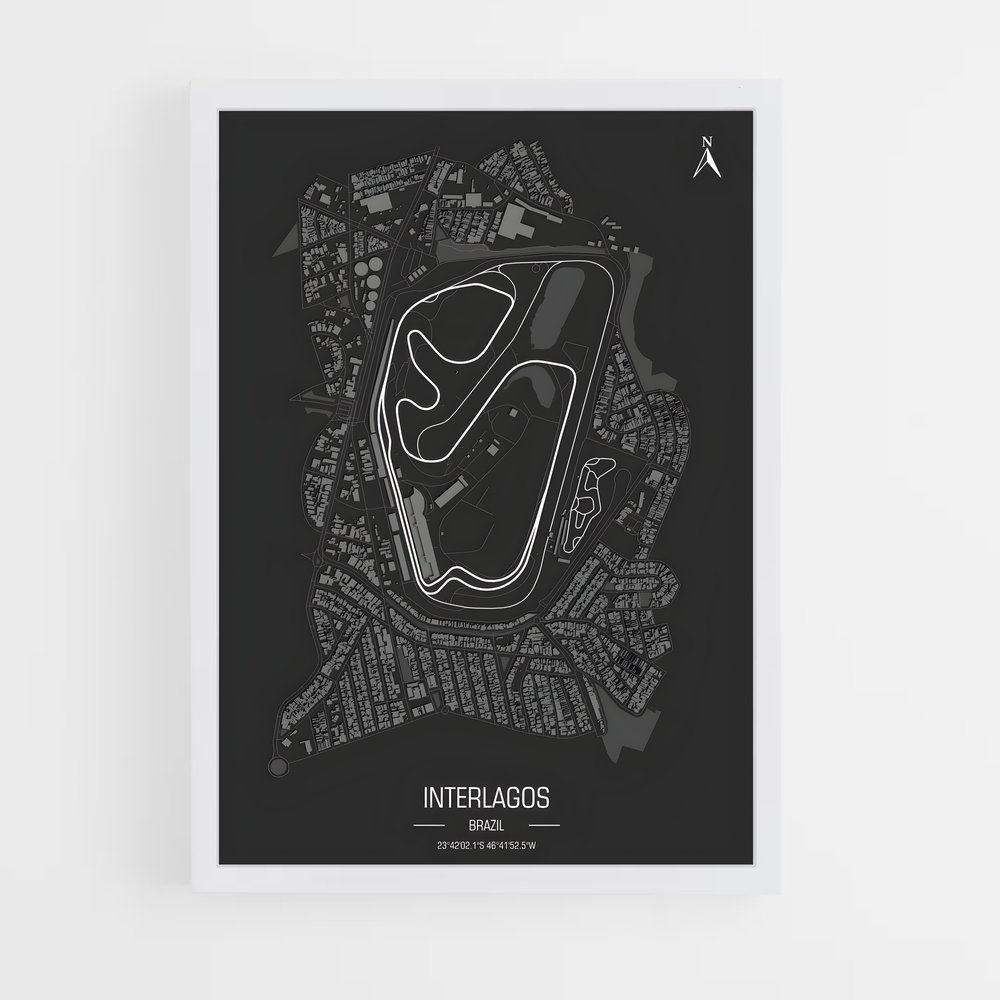 Poster Circuit Interlagos (vue 3)