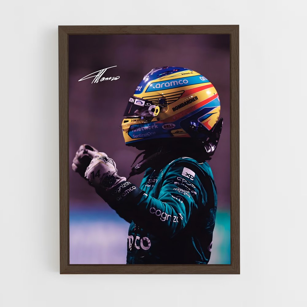 Poster Fernando Alonso Signature (vue 5)