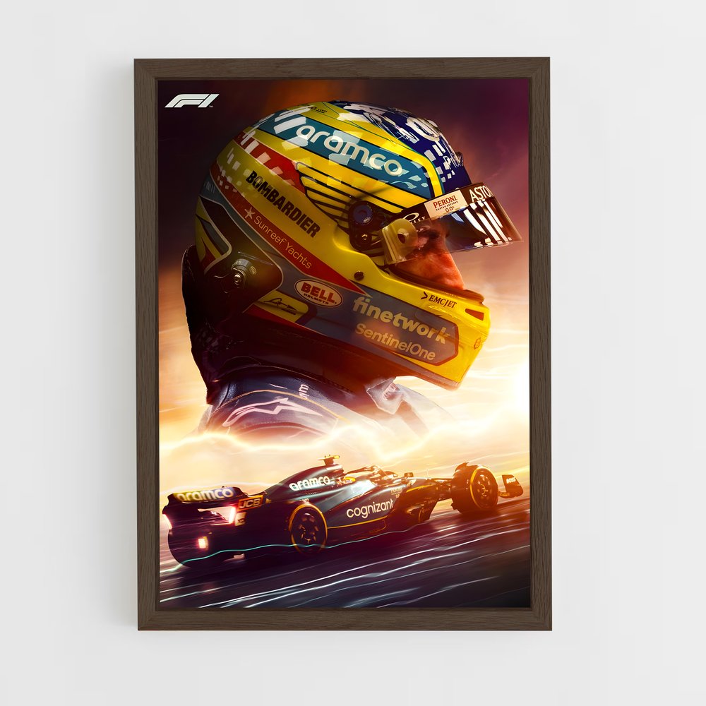 Poster Fernando Alonso (vue 5)