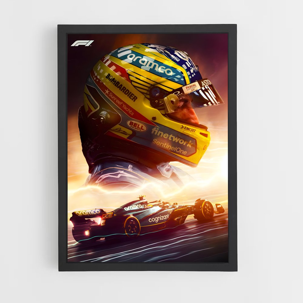 Poster Fernando Alonso (vue 2)