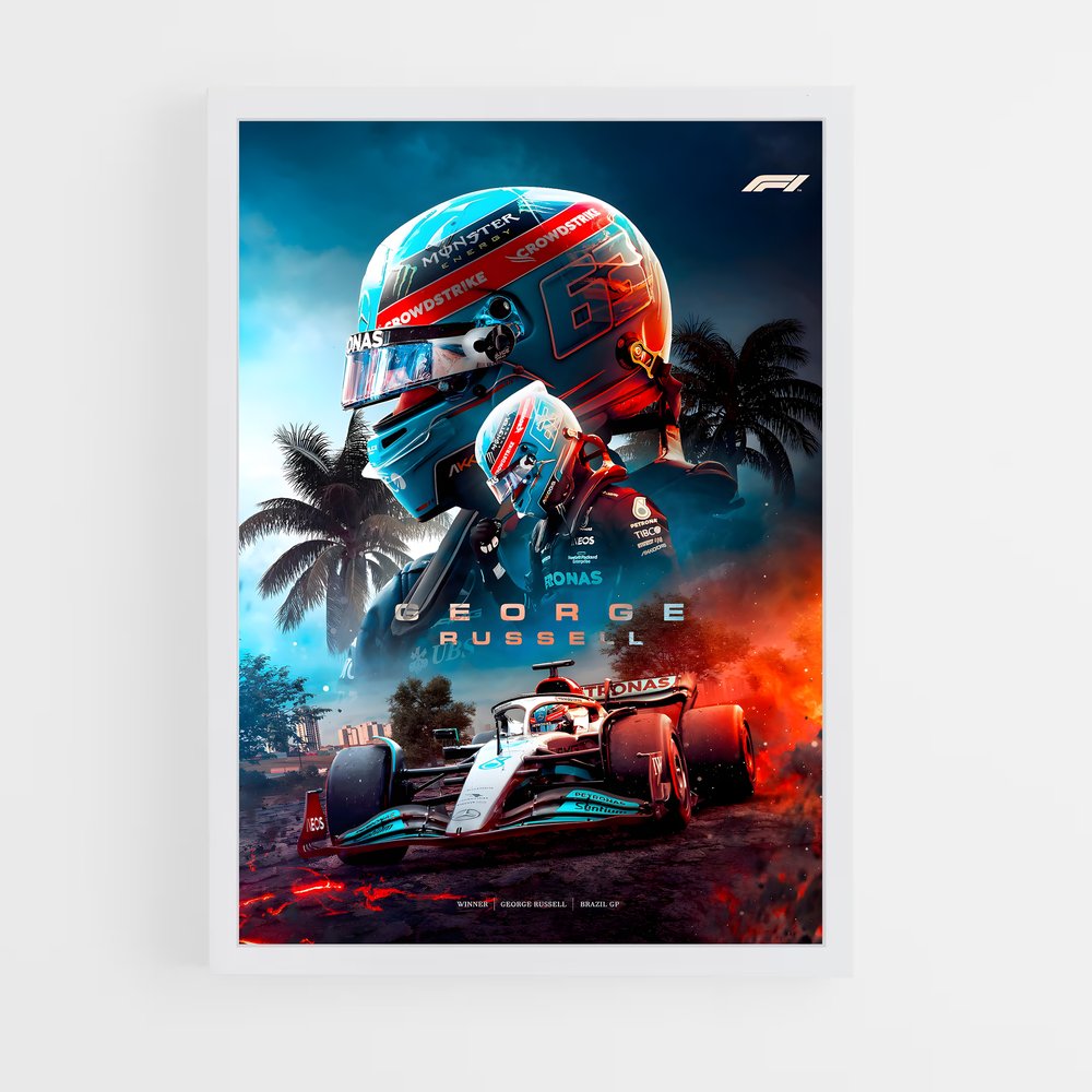 Poster George Russell (vue 3)