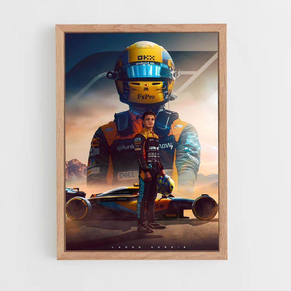 Poster Lando Norris (vue 4)